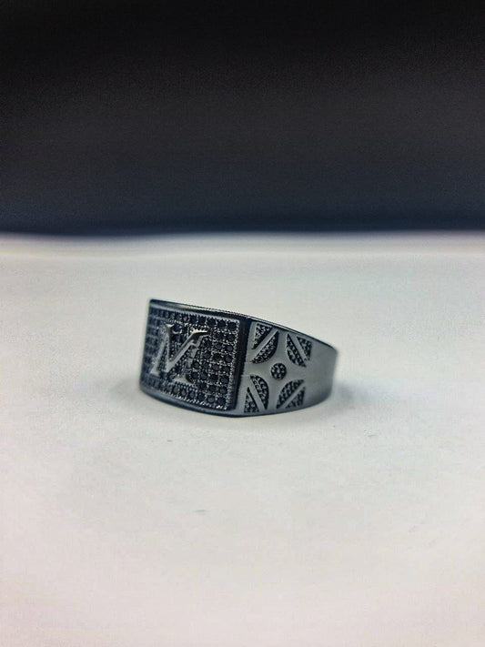 M letter Adult men ring | High Quality | 650104 - Tohfa Mart