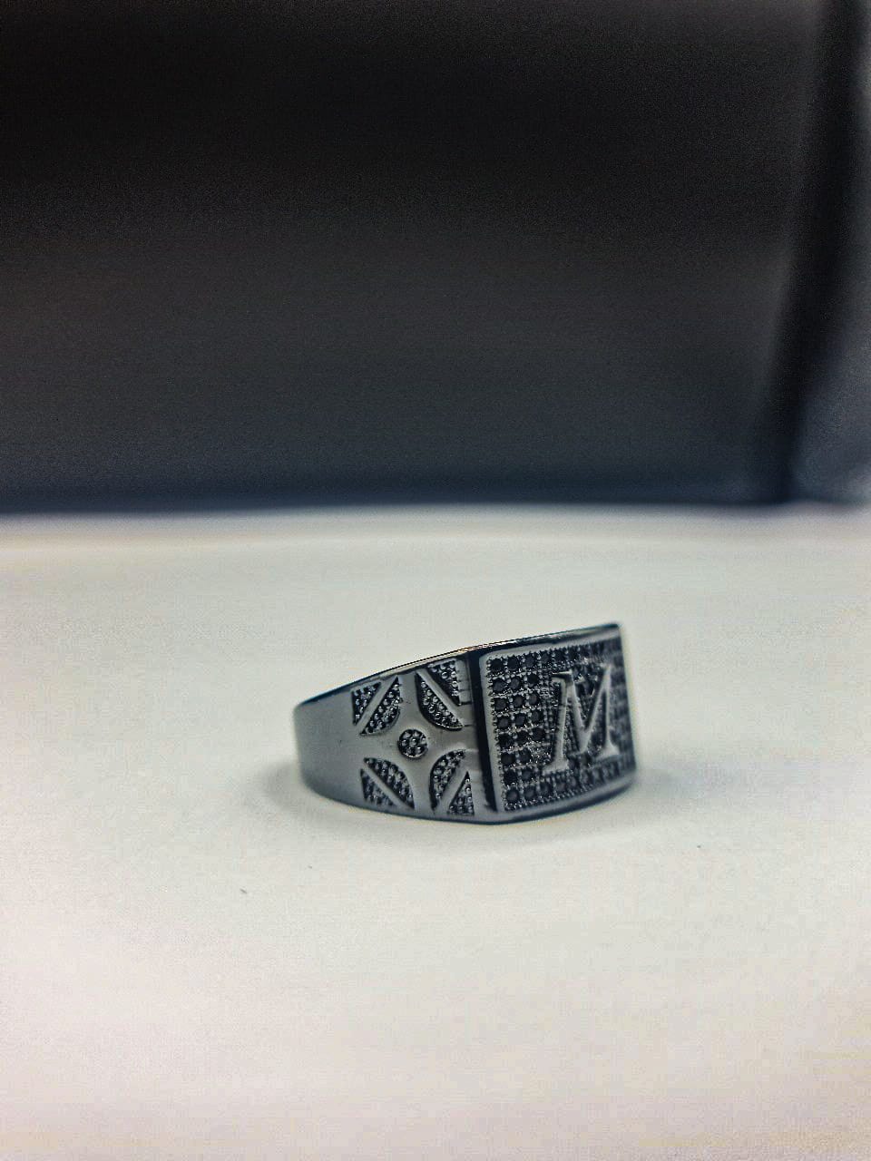 M letter Adult men ring | High Quality | 650104 - Tohfa Mart