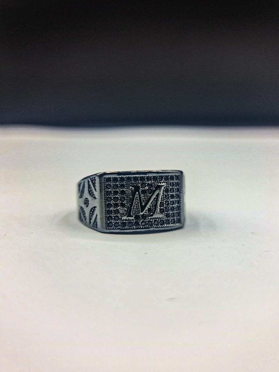 M letter Adult men ring | High Quality | 650104 - Tohfa Mart