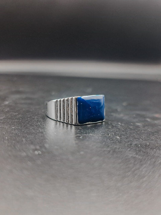 Ring for Men Blue Stone | 650105 - Tohfa Mart