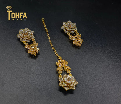 Jewellery set crafted with shinning gem | 650117 - Tohfa Mart
