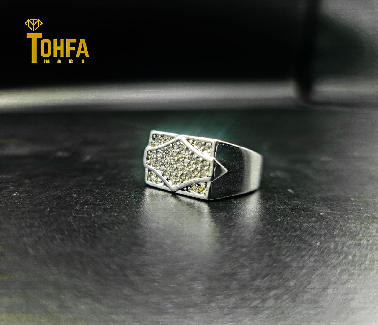 Silver Ring for adult men | 650103 - Tohfa Mart