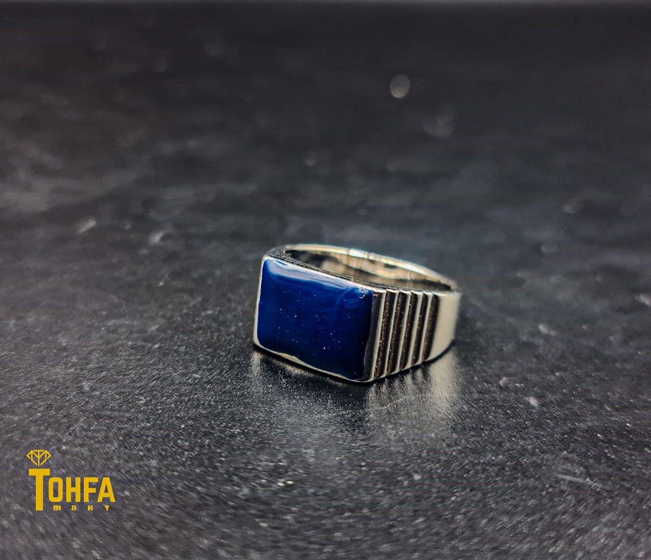 Ring for Men Blue Stone | 650105 - Tohfa Mart