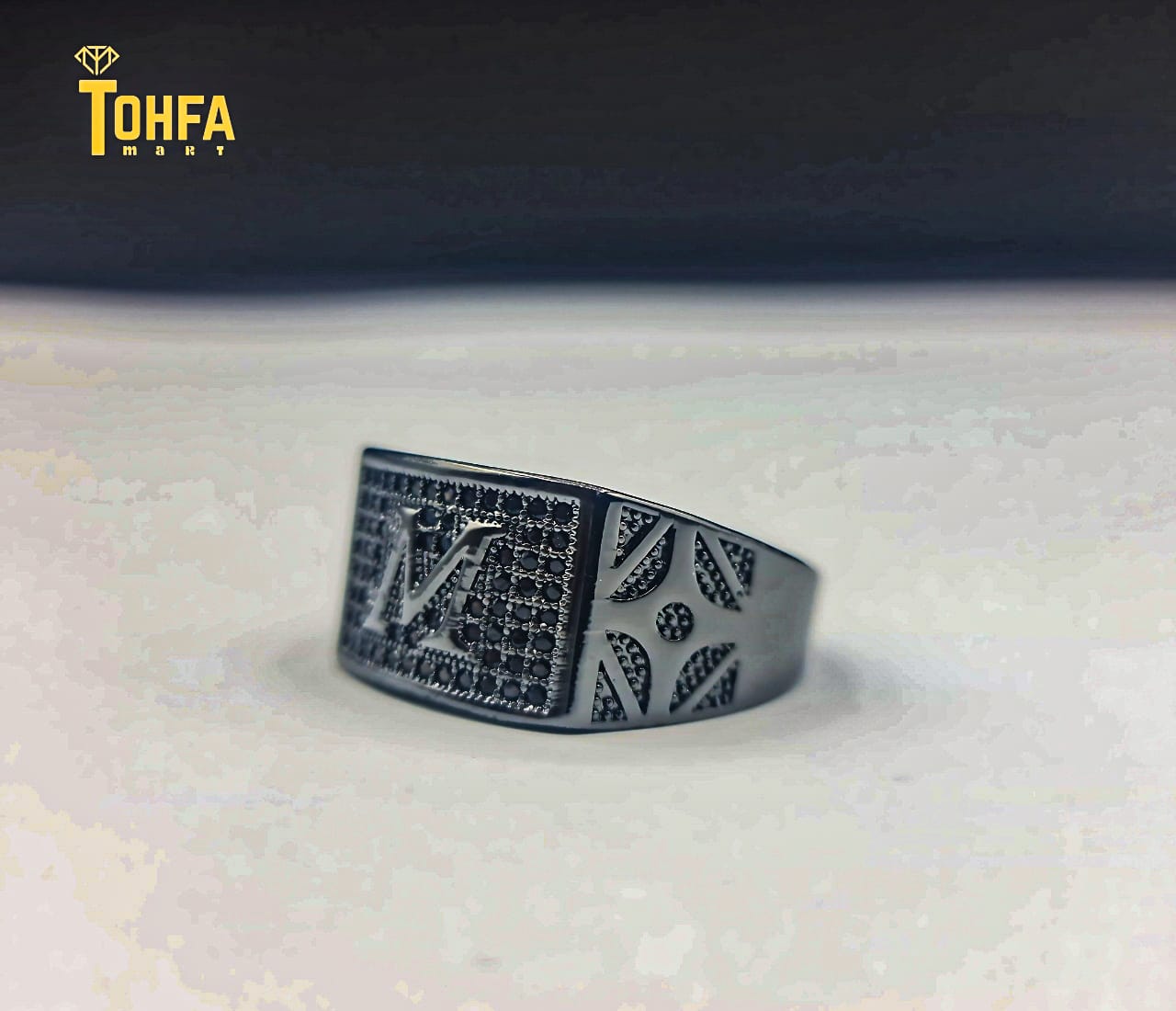 M letter Adult men ring | High Quality | 650104 - Tohfa Mart