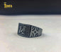 M letter Adult men ring | High Quality | 650104 - Tohfa Mart