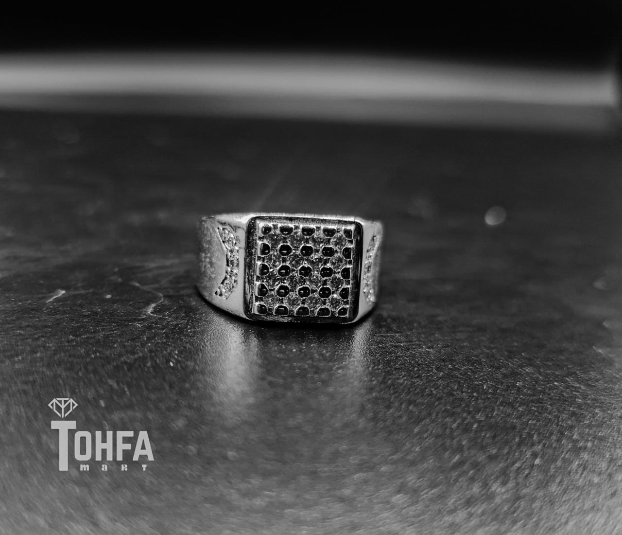 Silver Color small dots pearl beeautiful Design Metal Ring | 650106 - Tohfa Mart