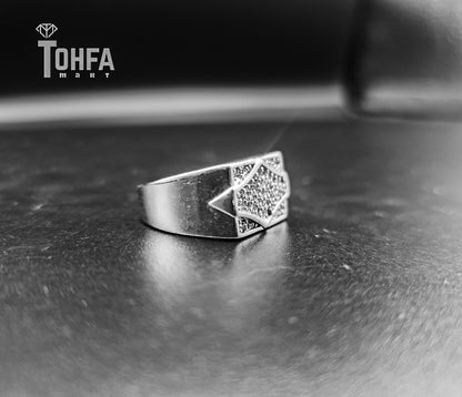 Silver Ring for adult men | 650103 - Tohfa Mart