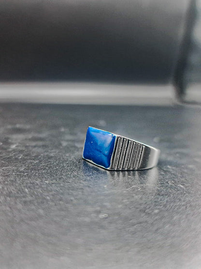 Ring for Men Blue Stone | 650105 - Tohfa Mart