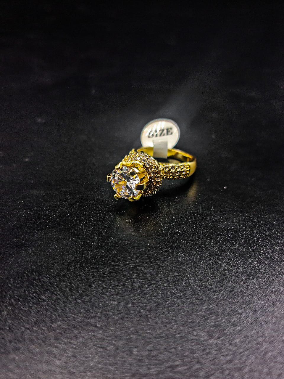 Stylish ring for women with diamond Shaped stone on it | 650108 - Tohfa Mart